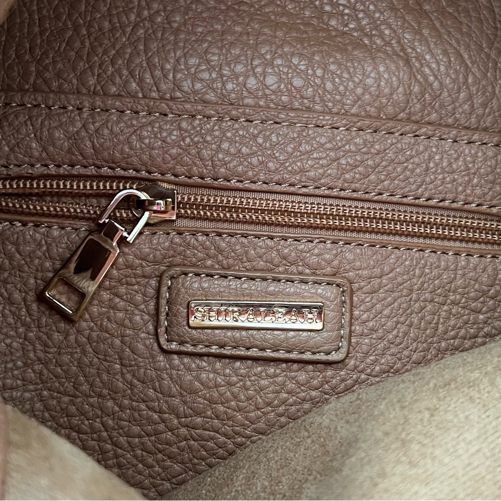 DESIGNER Shiraleah Two-Tone Tan and Cream Women's Bag - Picture 3 of 5